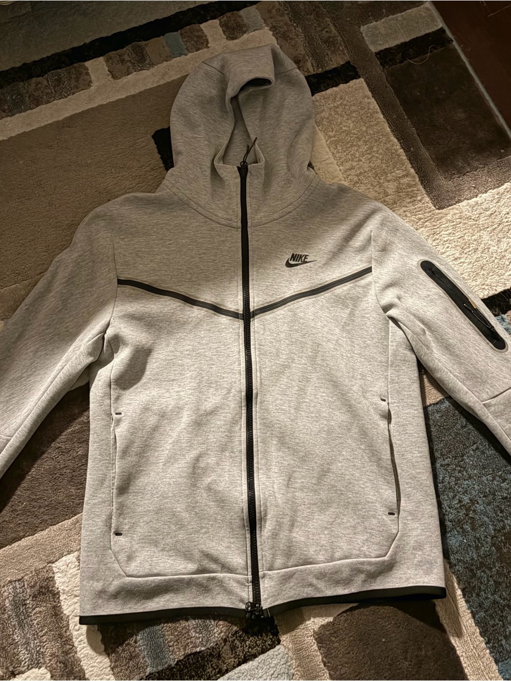 Nike Men’s tech- Hooded Full-Zip Jacket with Black Trim
